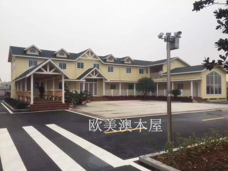 实木框架结构木屋—余姚办公楼
